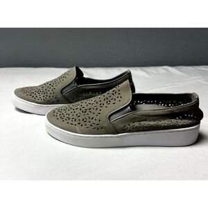 Vionic Splendid Midi Slip‎ On Sneaker Womens Sz 6.5 Gray Breathable Perf Comfort